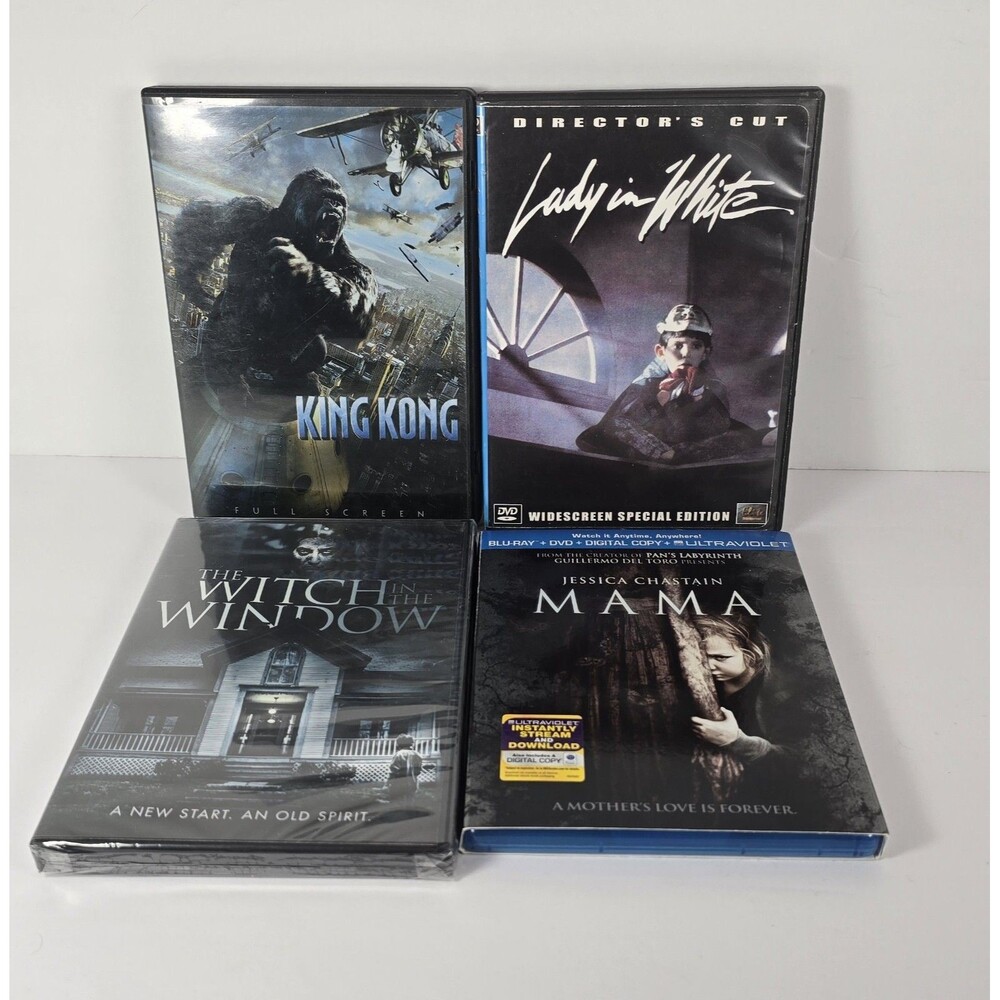 Horror Movie Blu-ray and DVD Lot Lady in White Mama King Kong Witch in Window